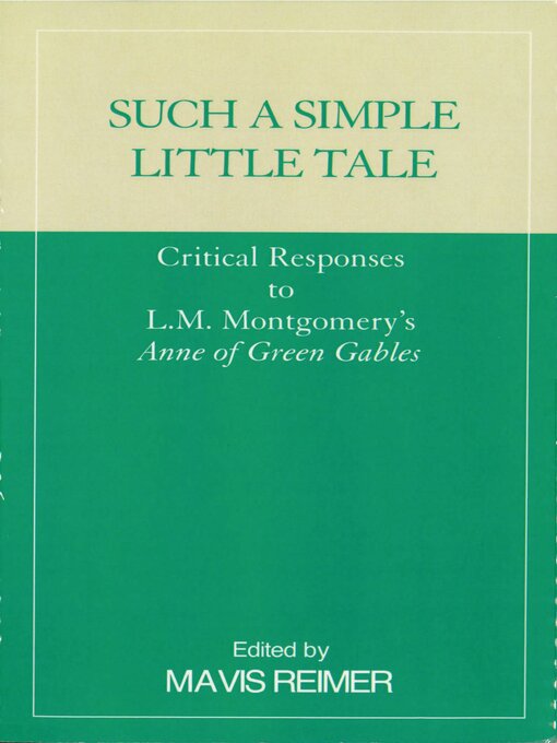 Cover image for Such a Simple Little Tale